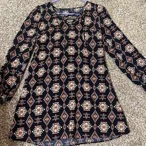 Boho long sleeve dress